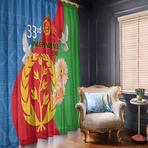 Eritrea Independence Day Window Curtain Eritrean Olive Branches 33rd Anniversary