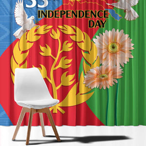 Eritrea Independence Day Window Curtain Eritrean Olive Branches 33rd Anniversary