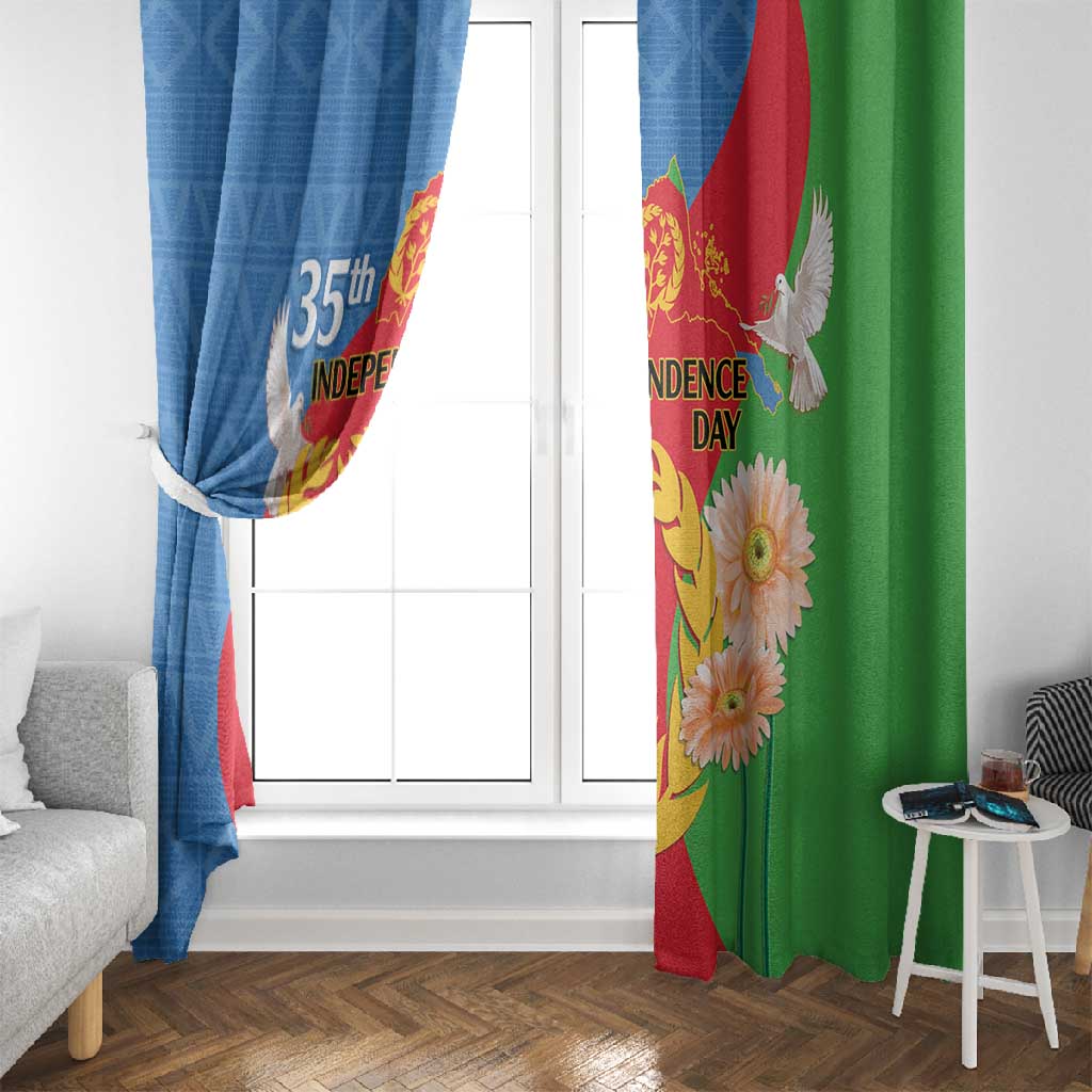 Eritrea Independence Day Window Curtain Eritrean Olive Branches 33rd Anniversary