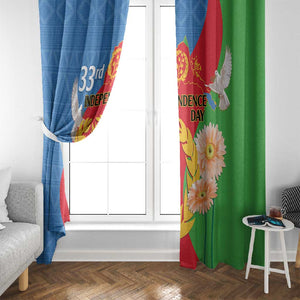 Eritrea Independence Day Window Curtain Eritrean Olive Branches 33rd Anniversary