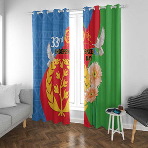 Eritrea Independence Day Window Curtain Eritrean Olive Branches 33rd Anniversary