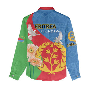 Eritrea Independence Day Women Casual Shirt Eritrean Olive Branches 33rd Anniversary