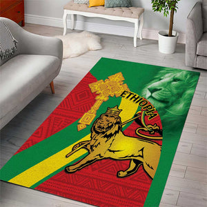 Ethiopia National Day Area Rug Ethiopia Lion of Judah African Pattern