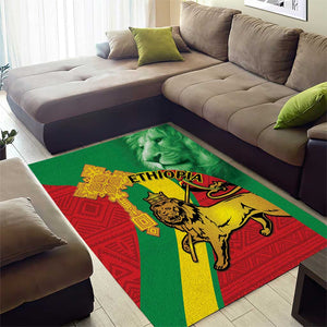 Ethiopia National Day Area Rug Ethiopia Lion of Judah African Pattern