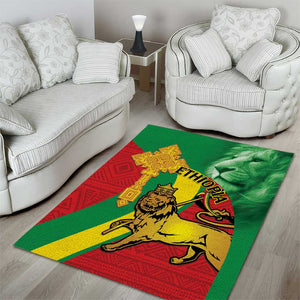 Ethiopia National Day Area Rug Ethiopia Lion of Judah African Pattern