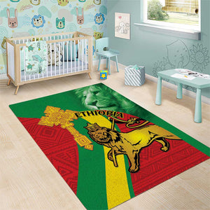 Ethiopia National Day Area Rug Ethiopia Lion of Judah African Pattern