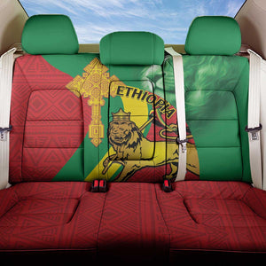 Ethiopia National Day Back Car Seat Cover Ethiopia Lion of Judah African Pattern