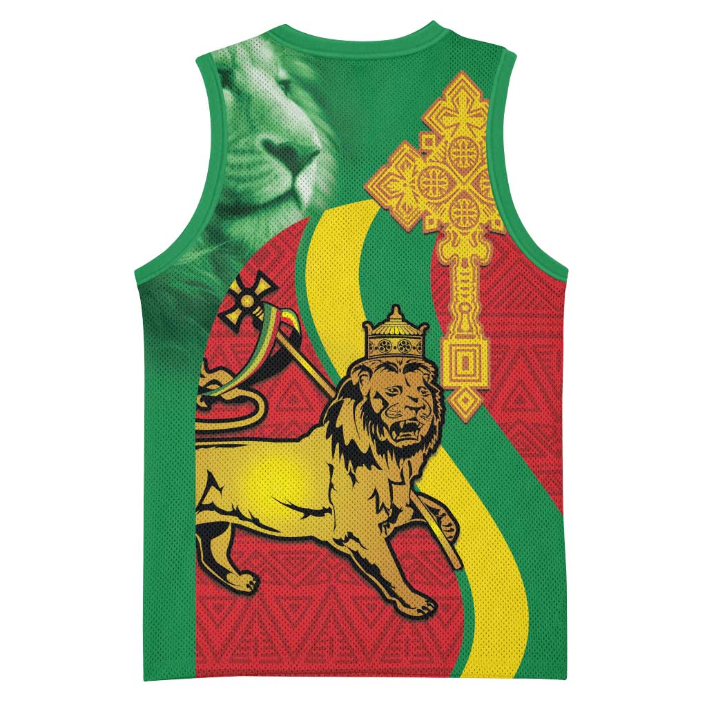 Ethiopia National Day Basketball Jersey Ethiopia Lion of Judah African Pattern LT14