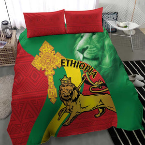 Ethiopia National Day Bedding Set Ethiopia Lion of Judah African Pattern