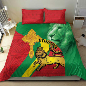 Ethiopia National Day Bedding Set Ethiopia Lion of Judah African Pattern