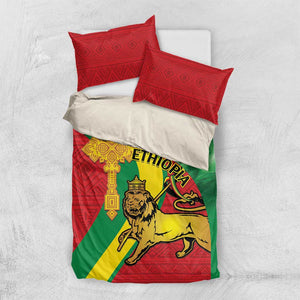 Ethiopia National Day Bedding Set Ethiopia Lion of Judah African Pattern