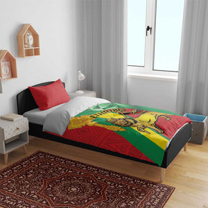 Ethiopia National Day Bedding Set Ethiopia Lion of Judah African Pattern