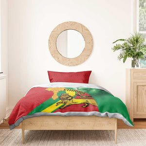 Ethiopia National Day Bedding Set Ethiopia Lion of Judah African Pattern