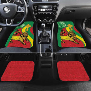 Ethiopia National Day Car Mats Ethiopia Lion of Judah African Pattern