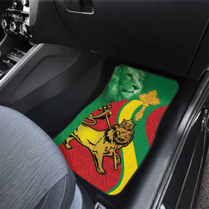 Ethiopia National Day Car Mats Ethiopia Lion of Judah African Pattern