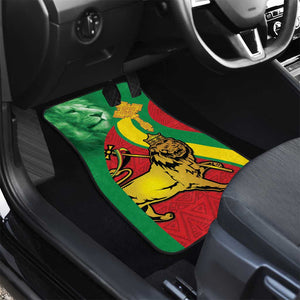 Ethiopia National Day Car Mats Ethiopia Lion of Judah African Pattern