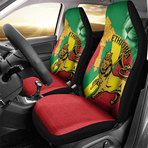 Ethiopia National Day Car Seat Cover Ethiopia Lion of Judah African Pattern