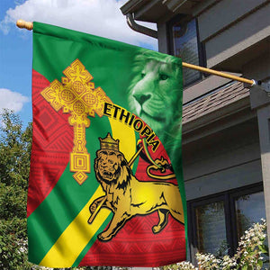 Ethiopia National Day Garden Flag Ethiopia Lion of Judah African Pattern