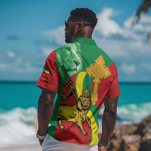 Ethiopia National Day Hawaiian Shirt Ethiopia Lion of Judah African Pattern