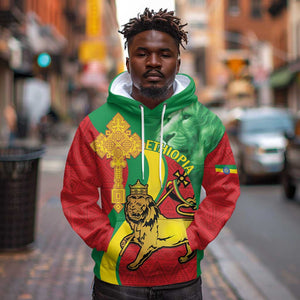 Ethiopia National Day Hoodie Ethiopia Lion of Judah African Pattern