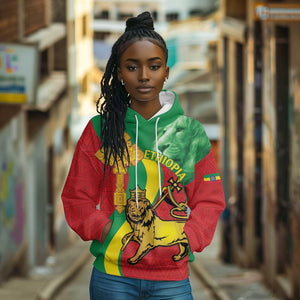 Ethiopia National Day Hoodie Ethiopia Lion of Judah African Pattern