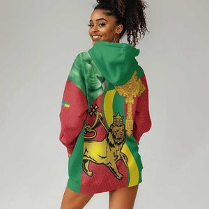 Ethiopia National Day Hoodie Dress Ethiopia Lion of Judah African Pattern