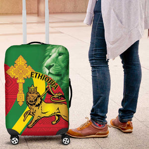 Ethiopia National Day Luggage Cover Ethiopia Lion of Judah African Pattern