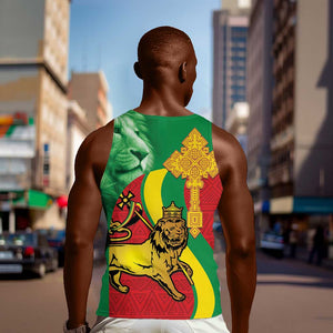 Ethiopia National Day Men Tank Top Ethiopia Lion of Judah African Pattern