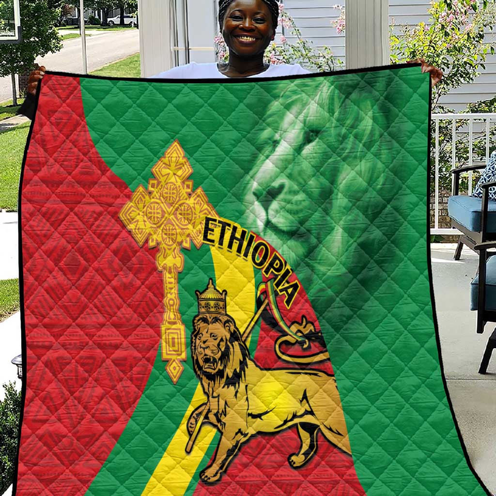 Ethiopia National Day Quilt Ethiopia Lion of Judah African Pattern