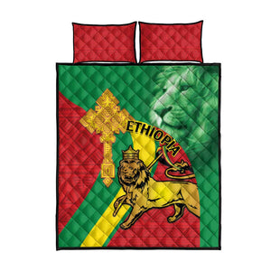 Ethiopia National Day Quilt Bed Set Ethiopia Lion of Judah African Pattern