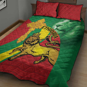 Ethiopia National Day Quilt Bed Set Ethiopia Lion of Judah African Pattern