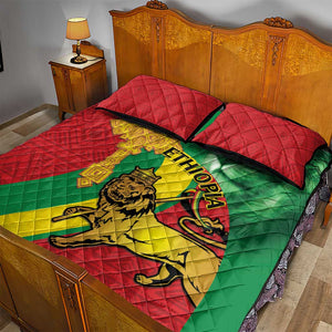 Ethiopia National Day Quilt Bed Set Ethiopia Lion of Judah African Pattern