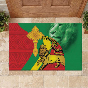 Ethiopia National Day Rubber Doormat Ethiopia Lion of Judah African Pattern