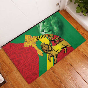 Ethiopia National Day Rubber Doormat Ethiopia Lion of Judah African Pattern