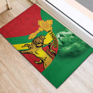 Ethiopia National Day Rubber Doormat Ethiopia Lion of Judah African Pattern