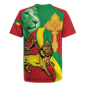 Ethiopia National Day Rugby Jersey Ethiopia Lion of Judah African Pattern