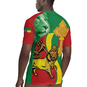 Ethiopia National Day Rugby Jersey Ethiopia Lion of Judah African Pattern