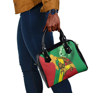 Ethiopia National Day Shoulder Handbag Ethiopia Lion of Judah African Pattern