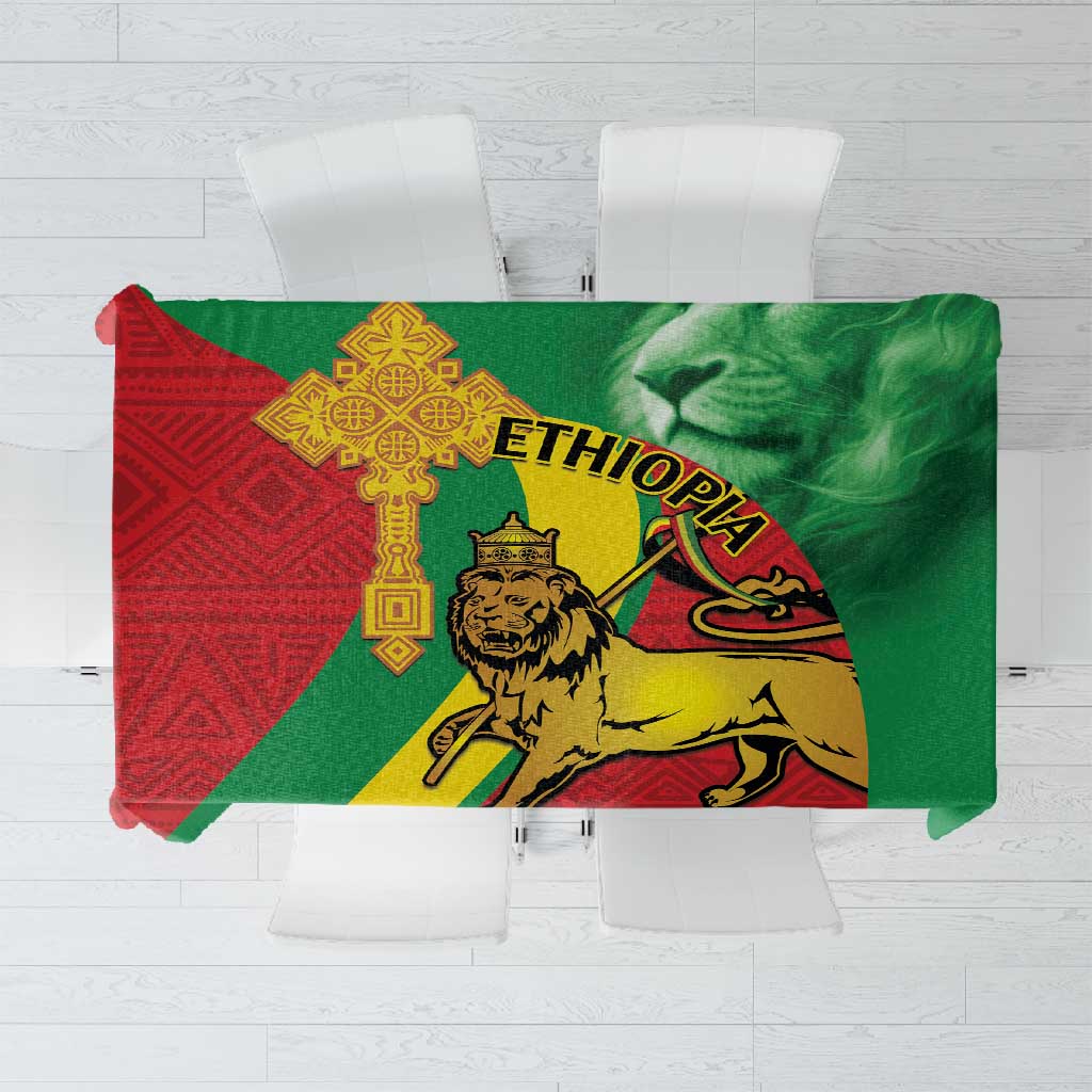 Ethiopia National Day Tablecloth Ethiopia Lion of Judah African Pattern