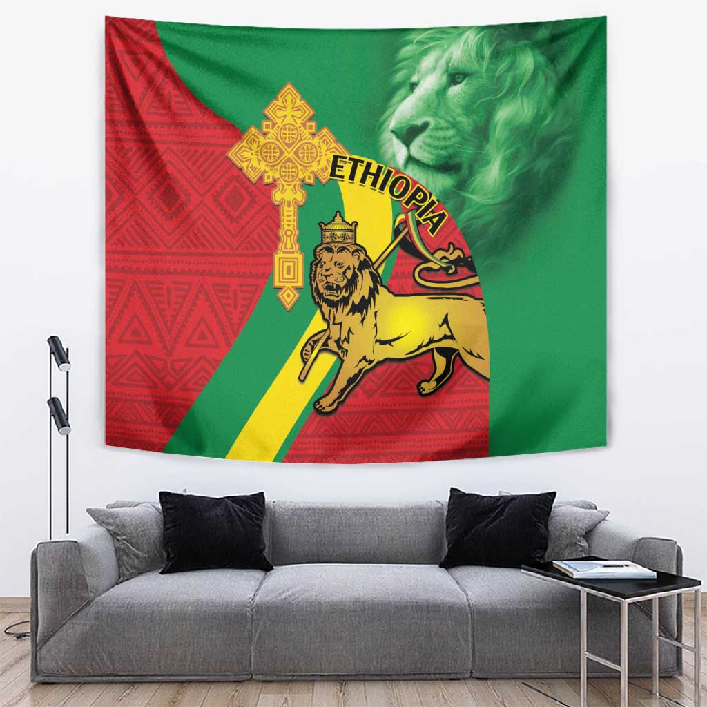 Ethiopia National Day Tapestry Ethiopia Lion of Judah African Pattern