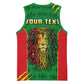 Personalised Ethiopia Basketball Jersey Men's Dreadlock Rasta Lion Headphones LT14