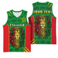 Personalised Ethiopia Basketball Jersey Men's Dreadlock Rasta Lion Headphones LT14