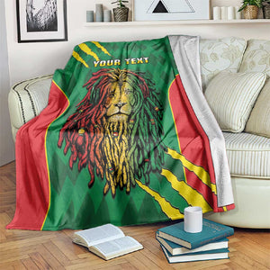 Personalised Ethiopia Blanket Men's Dreadlock Rasta Lion Headphones