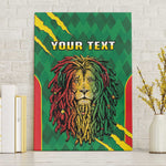 Personalised Ethiopia Canvas Wall Art Men's Dreadlock Rasta Lion Headphones