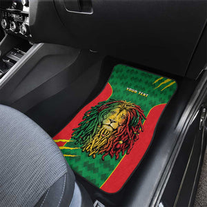 Personalised Ethiopia Car Mats Men's Dreadlock Rasta Lion Headphones