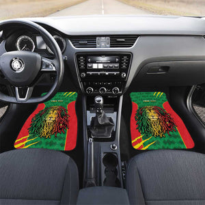 Personalised Ethiopia Car Mats Men's Dreadlock Rasta Lion Headphones