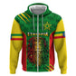Personalised Ethiopia Hoodie Men's Dreadlock Rasta Lion Headphones