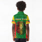 Personalised Ethiopia Kid Polo Shirt Men's Dreadlock Rasta Lion Headphones