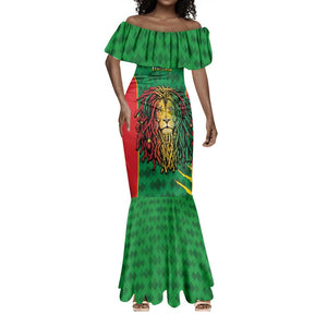 Personalised Ethiopia Mermaid Dress Men's Dreadlock Rasta Lion Headphones