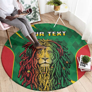 Personalised Ethiopia Round Carpet Men's Dreadlock Rasta Lion Headphones